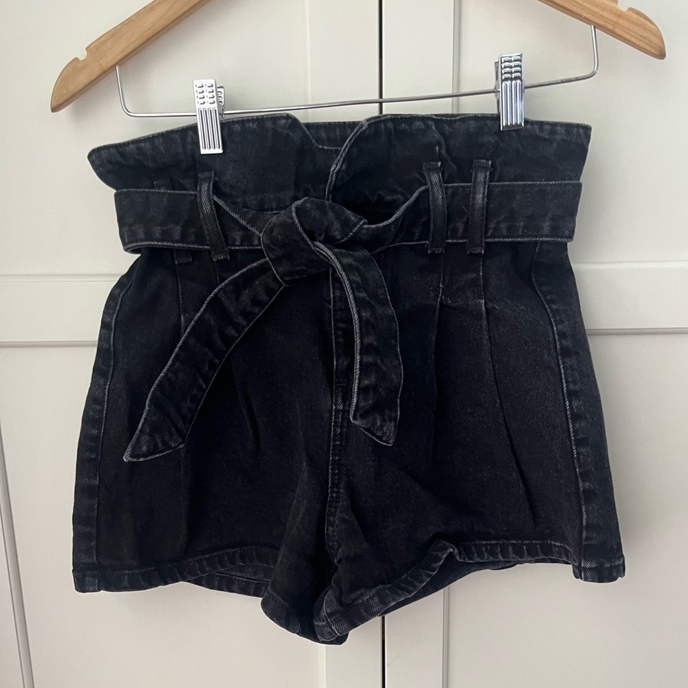 Guess vintage high waist denim shorts womwn size 25 black